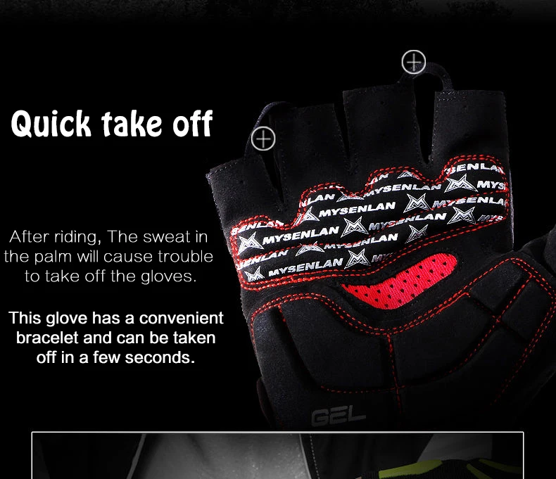Cycling Gloves Half Finger Mens Women's Summer Breathable Sports Shockproof Bike Gloves GEL MTB Bicycle Gloves ridding gloves