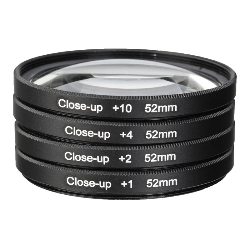 52MM Macro Close Up Filter Lens Kit +1 +2 +4 +10 for NIKON D7100 D5100