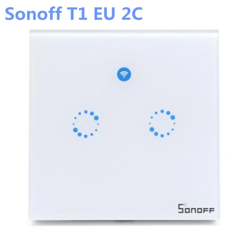 Sonoff T1 EU US UK Smart Wifi Wall Light Switch 1 2 3 Gang Touch/WiFi/RF/APP Remote Smart Home Wall Touch Switch Work with Alexa