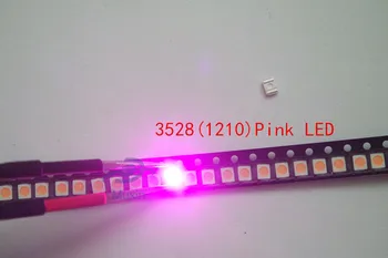 

1000pcs Wholesale Pink POWER TOP 1210 3528 SMD SMT PLCC-2 Ultra Bright LED New Free shipping