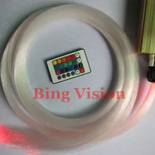 DIY 200 шт. 16 цветов 16 Вт RGB светодиодный осветитель волоконно-оптический Звездный потолочный комплект, 0,75/1,0/1,5 мм ПММА волокно+ ИК-пульт дистанционного управления с 24-мя клавишами