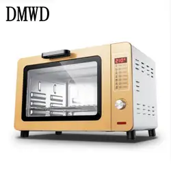 DMWD Многофункциональные бытовые электрические печь для пиццы 1500 Вт 30L большой емкости независимый контроль температуры Хлебопекарная