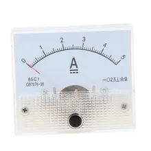 DC 0-5A Mini Portatile Analogico Ampere meter Amperimetro Pannello di Corrente Tester Per Esperimento O per Uso Domestico Amperometro