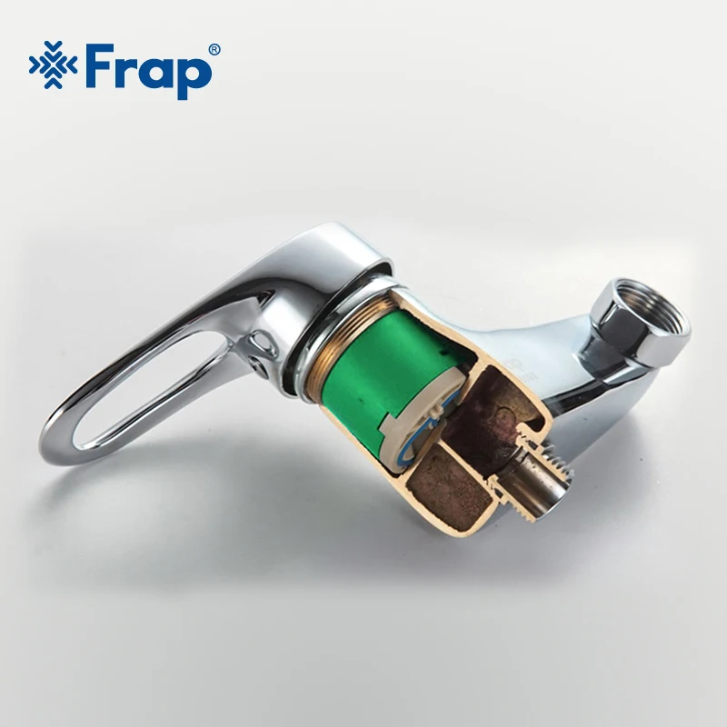 Frap 10pcs 40mm Ceramic Cartridge for Faucet Mixer Low Torque Spindle Free Rotation Flat Base kitchen Faucet Accessories F50-3