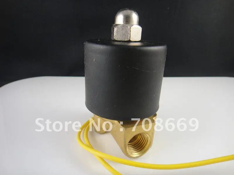 

110V AC 1/8" Electric Solenoid Valve Water Air N/C Gas Water Air 2W025-06