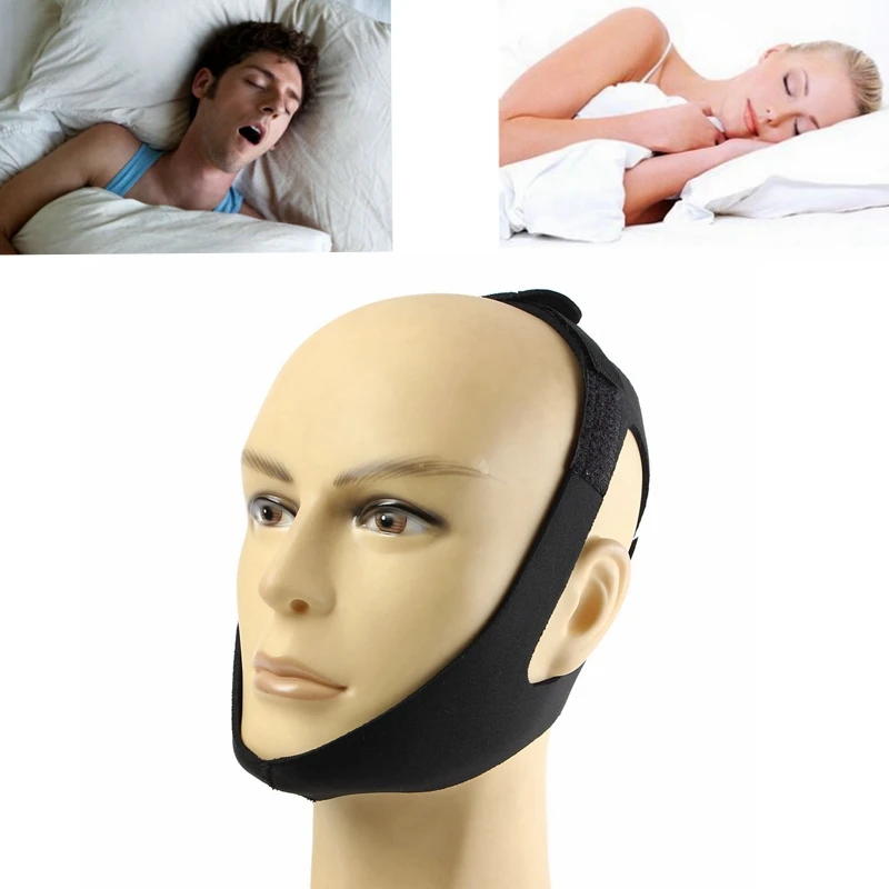 

Anti Snore Belt Stop Snoring Chin Strap Belt Anti Apnea Jaw Support Solution Sleep Sleeping Care Tools