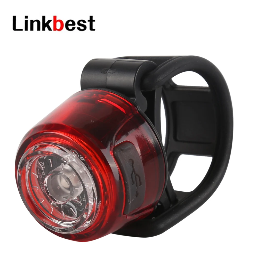 

Linkbest USB Rechargeable Bike tail light LED -Easy to Install for Men Women Kids-Versatile mount-1 hr fast charging-Waterproof
