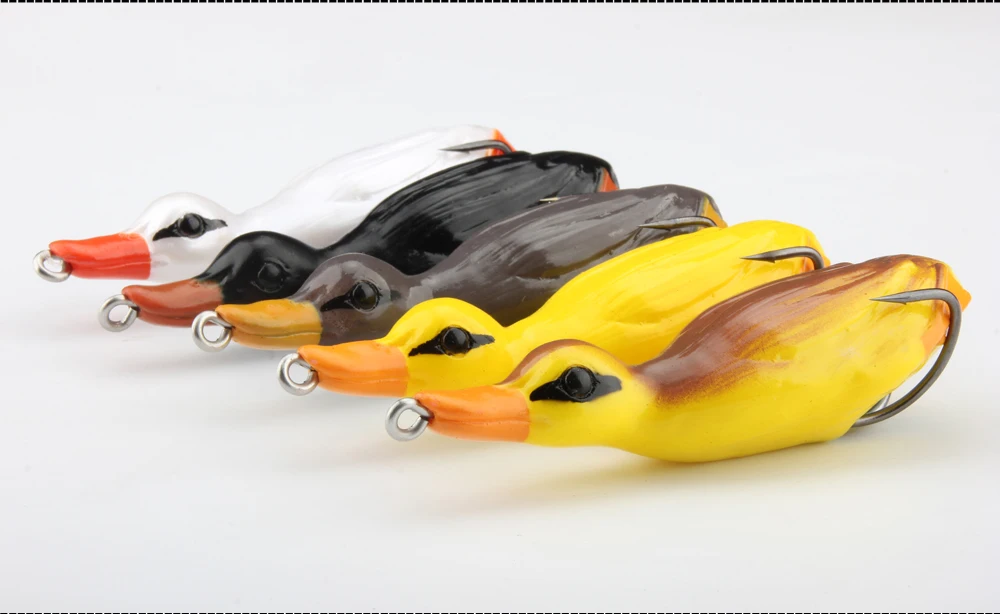 ROSEWOOD 1PCS Pesca Pike Fishing Lure Artificial Bait 21.8g 105mm 3D Duck Lure Soft Baits Fishing Wobblers Bass Lure  (1)