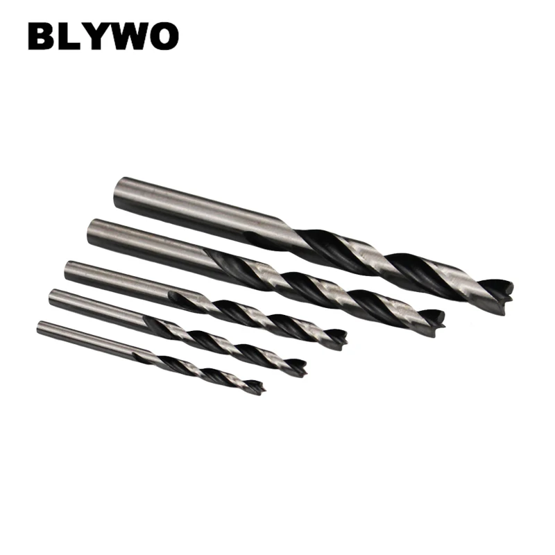 5pcs High Speed Steel Straight Shank Twist Drill Bit  for wood working