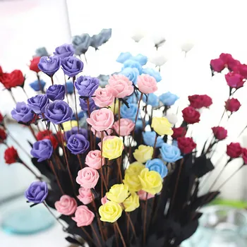 

Artificial PE Fake Flowers Rose Floral Wedding Bouquet Bridal Hydrangea Decor home decoration accessories