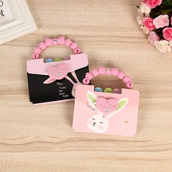 

Coloffcie Creative Cute rRabbit Portable Password Diary Notebbok Children's notebook Student Prizes School Supply Random Color