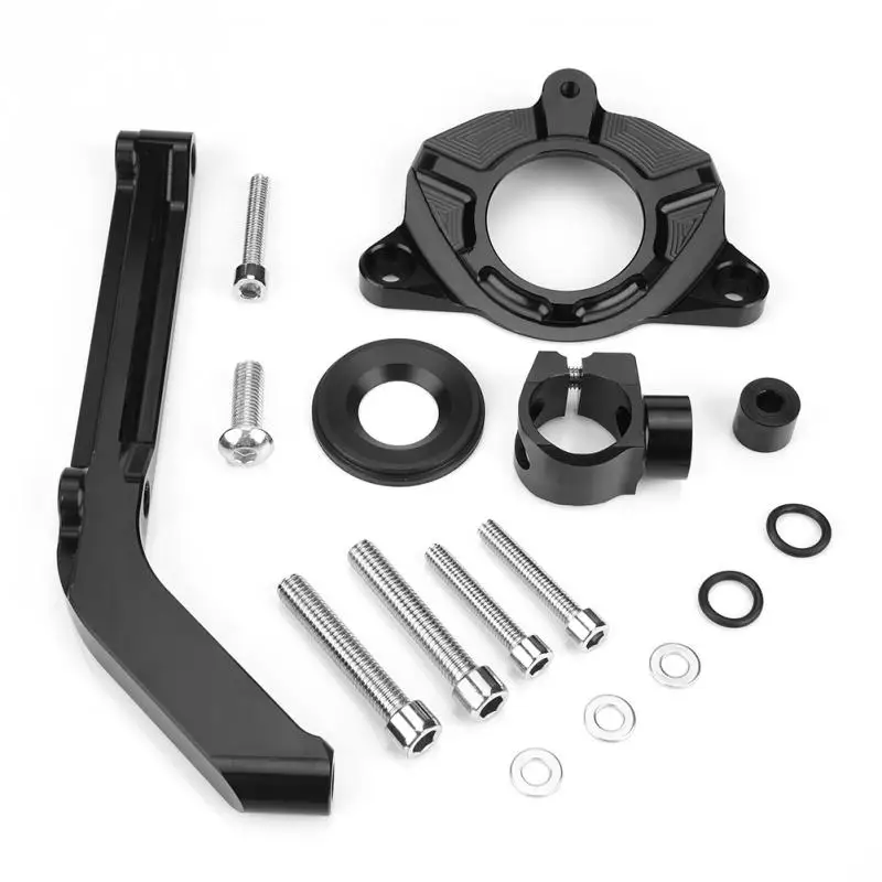 Motorcycle CNC Steering Damper Bracket Stabilizer Mounting Kit for