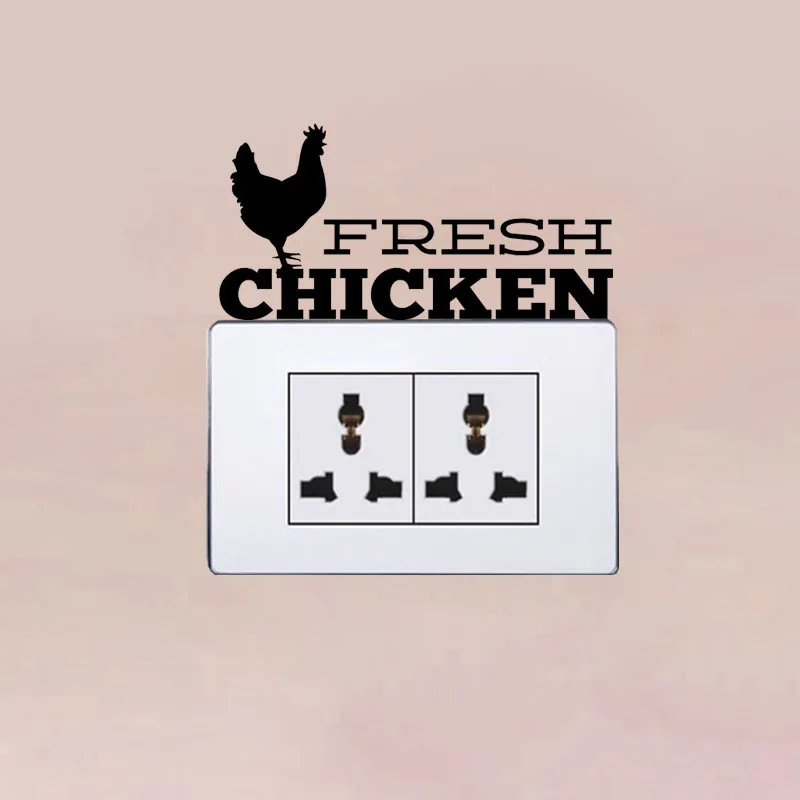 fresh chicken rooster vinyl light switch sticker wall decal home kitchen decor a3376china - Rooster Kitchen Decor fresh chicken rooster vinyl light switch sticker wall decal home kitchen decor a3376china - Rooster Kitchen Decor