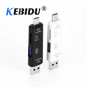 

Kebidu All In 1 USB 3.1 OTG Card Reader SD TF Micro SD Card Reader Type C USB C Micro USB Memory Support Mac10 Win7/8/xp/vista