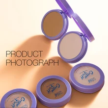 MENOW Натуральный Порошок для лица минеральные основы контроль масла Осветляющий отбеливающий консилер макияж прессованная пудра со спонжем