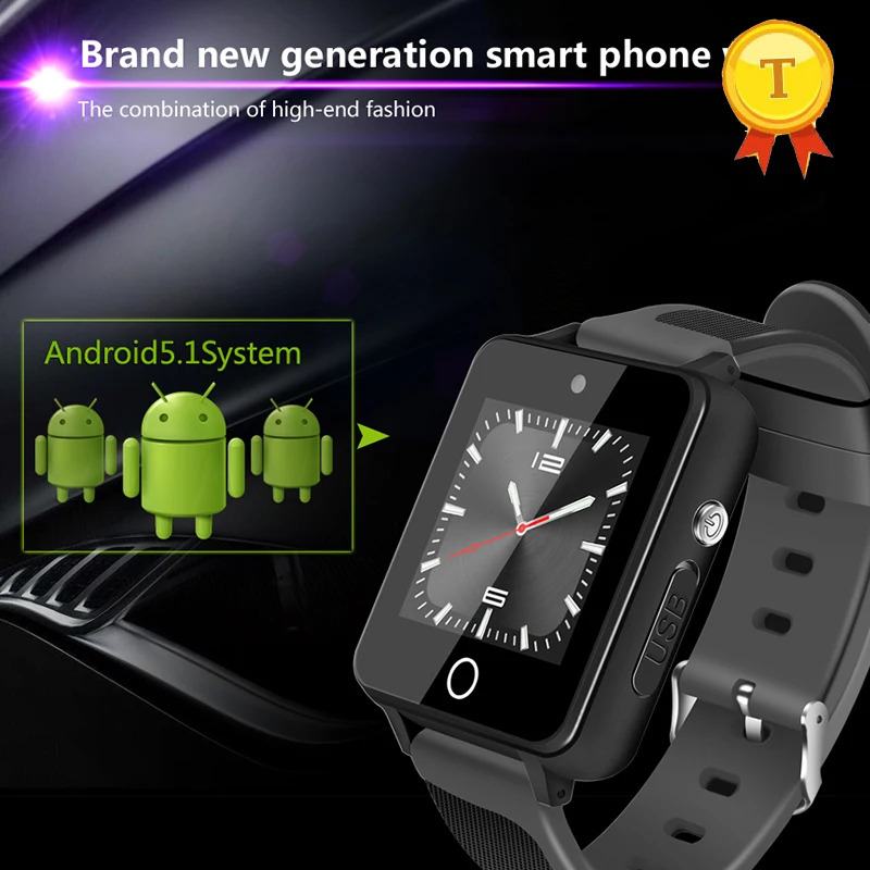 2018 best selling high end 1.54 Inch 3G 2G wifi GPS Bluetooth Smart Watch 3G Android Watch Phone with 2.0MP HD Camera WCDMA