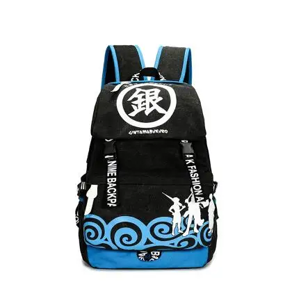 

Free shipping Hot anime Gintama computer Backpacks big school bags Daily travel backpack GINTAMA FANS backpacks