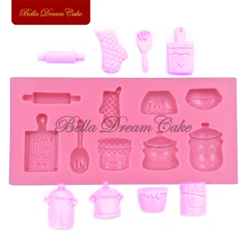 

Kitchen Accessories Silicone Mold Tool Cookware Fondant Cake Molds Chocolate Mould for Baking Sugarcraft Decoration Tool SM-219
