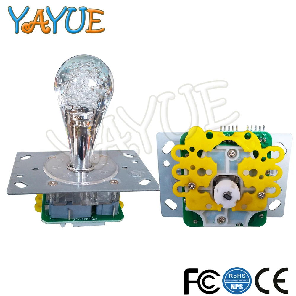 

2pcs/lot 7 Color Flashing LED Arcade Fighting Stick 2/4/8 Way Illuminated Arcade Joystick for Game Machine