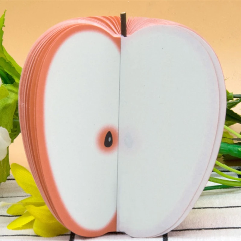 1 шт. Симпатичные блокноты для записей Apple клейкая бумага скрапбукинга домашняя