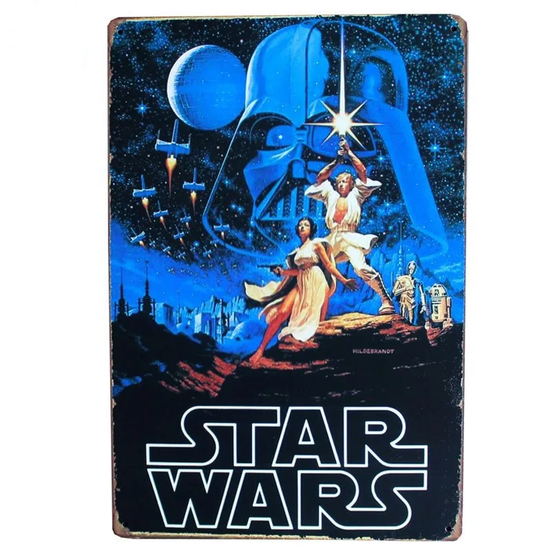 

Star Wars Metal Tin Sign Room Vintage wall plaque Art Poster Painting Party Decoration 20*30 CM