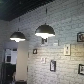 

Brief modern multicolour lamp nest cover personalized single head restaurant pendant light circle lamps