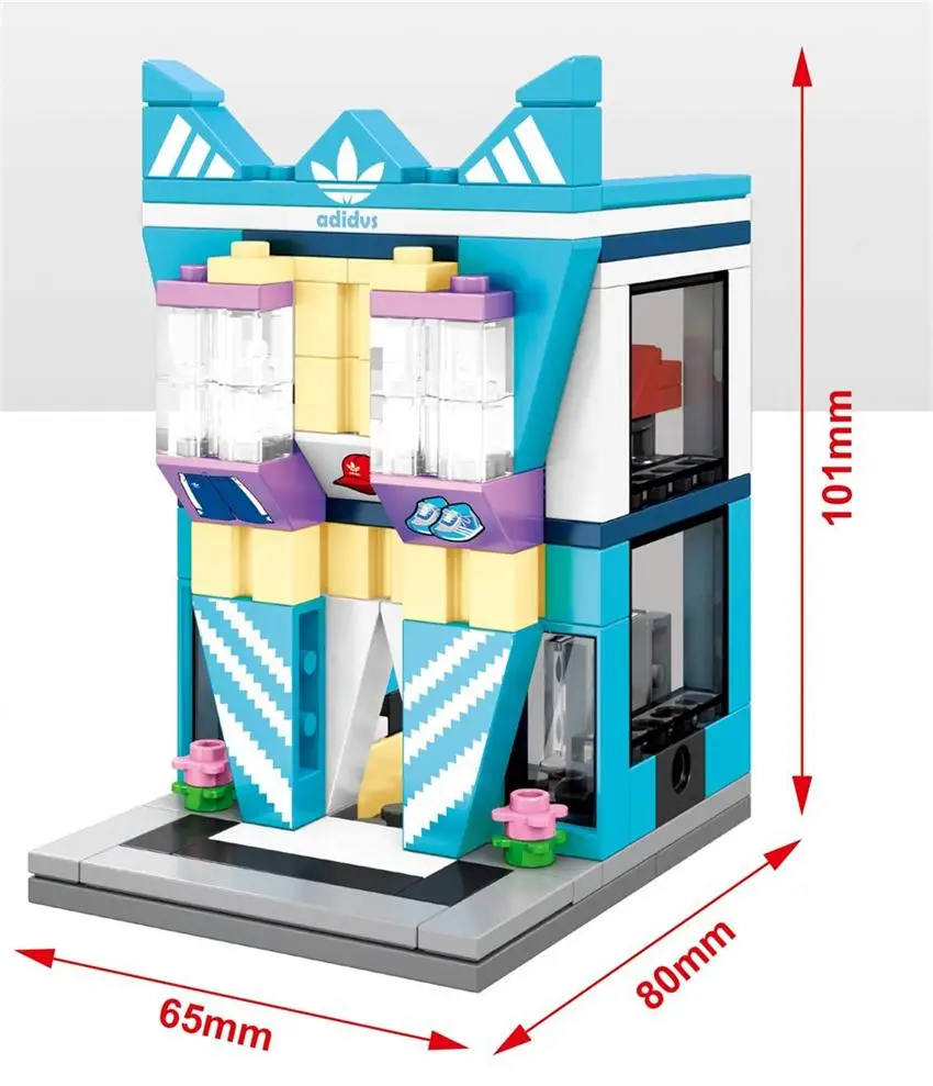 Блоки sembo Mini Street Shop Строительные кирпичи милый микро магазин модель супер рынок Развивающие детские игрушки забавные подарки для детей - Цвет: sd6040