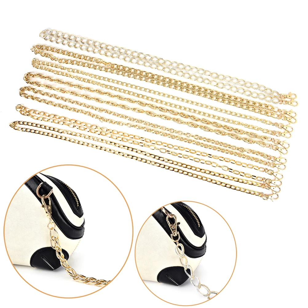 1PC Length 120cm Purse Replacement Handbags Bags Handle PU Strap Chain bag strap bag handle bag hardware 7Styels