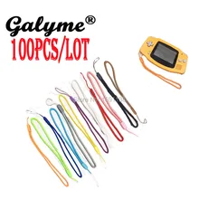 Горячая распродажа 100 шт/Партия Красочные провода Радуга плетеный Lariat ремешок на запястье веревка для GBASP ручной ремень подходит GBGameboy Advance SP