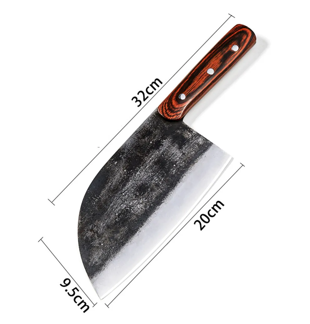 Высокое качество ручной работы бытовой кухни нож для резки мяса нож для нарезки кухня круглый конец Professional Chef специальные ножи