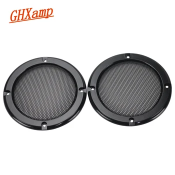 

GHXAMP 2PCS 4 inch Black Car Subwoofer Speaker Grill Mesh Enclosure Net Bass Protective Cover DIY Speaker Accessories
