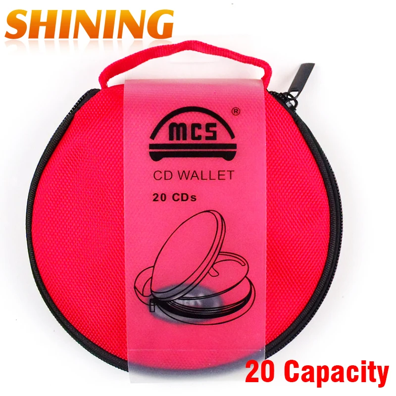 20 Capacity New Portable CD DVD Wallet Woven Fabric CD Holder Storage