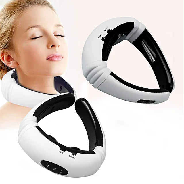 Electric Pulse Back and Neck Massager Far Infrared Pain Relief Tool