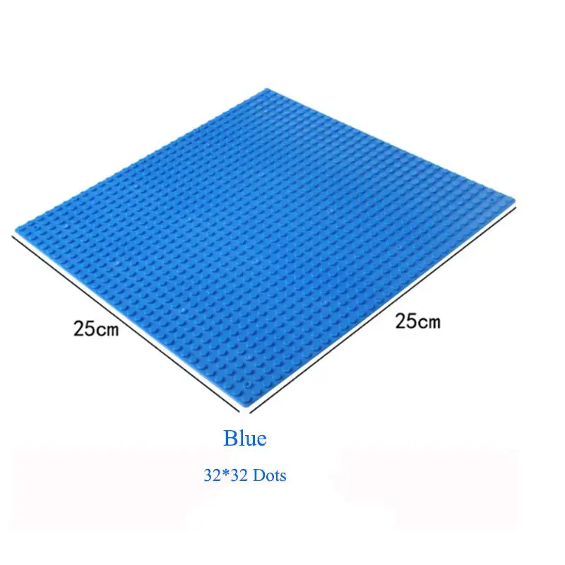 8 Warna 32 * 32 Dots Pelat Dasar Untuk Batu Bata Kecil Baseplate Papan DIY Blok Bangunan Kompatibel dengan Legoings Mainan Untuk Anak-anak Putih