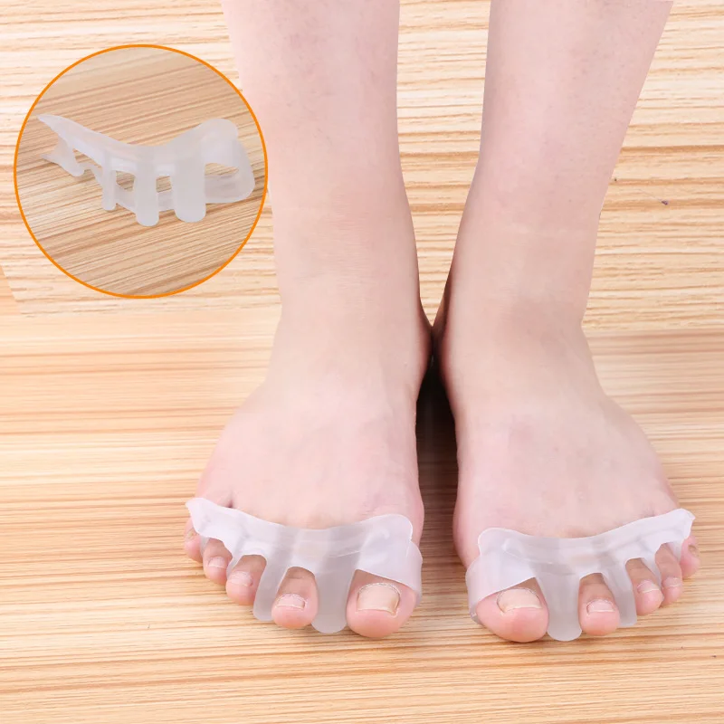 

1 Pair Silicone Toe Separator Finger Hallux Valgus-toed Foot Bones Authentic Overlapping Toe Correction Rehabilitation Orthotics