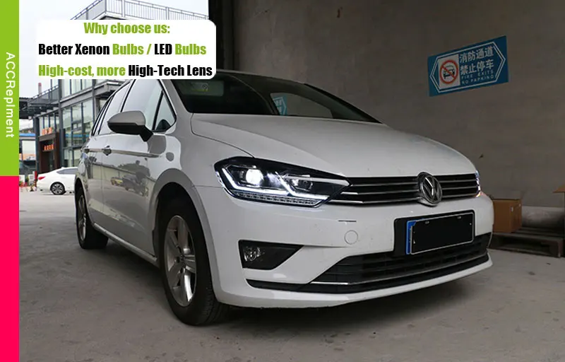 Автомобильный Стайлинг светодиодный головной Lmap для vw спортивный фургон Golf фары- светодиодная фара Led Лампа сигнала поворота vw спортивный фургон Golf H7