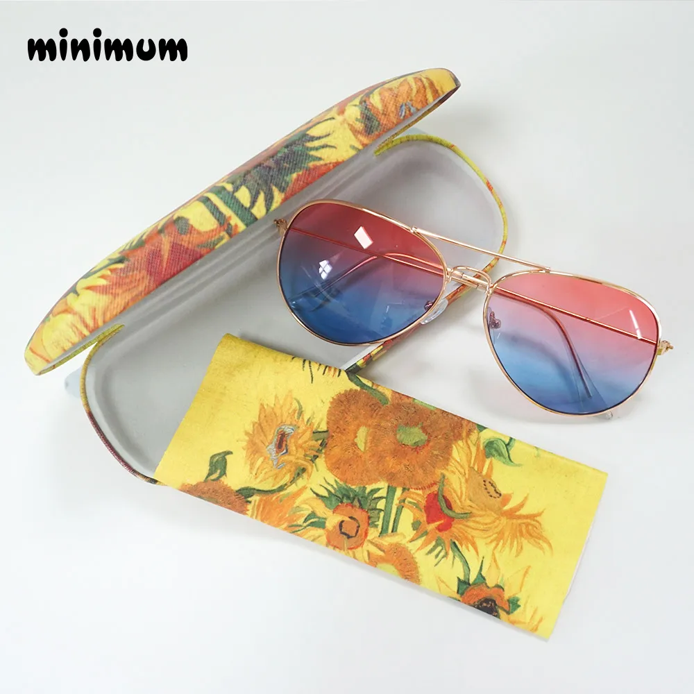 PU Leather Glasses Case For men Hard Frame Eyeglass Case Women Reading Glasses Box Black Spectacle Cases with 1pcs glaases cloth1 (7)