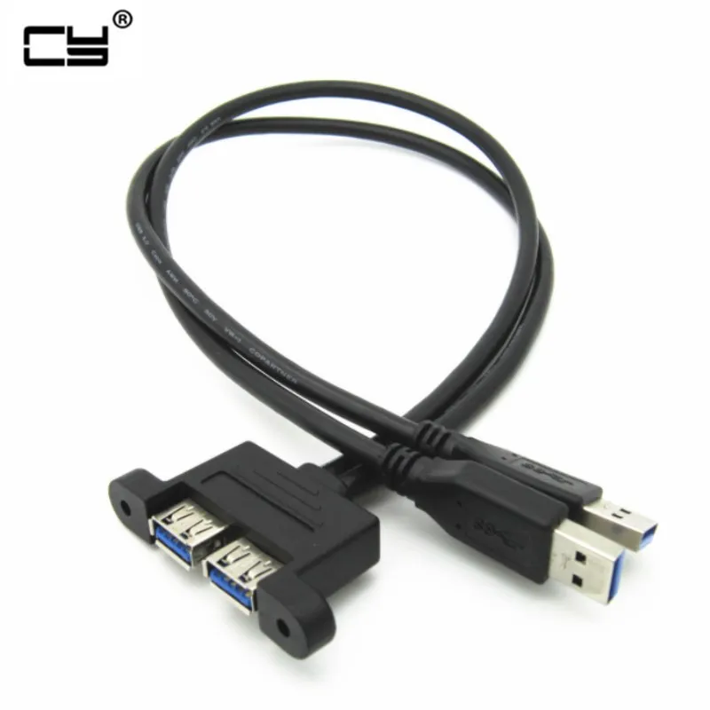 

double usb 3.0 male to female With screws Extension cord usb 3.0 male to female Bezel panel 30cm 50cm 100cm 150cm cable