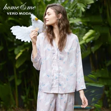 О товаре Для женщин якобы из отворот Однобортный пижама с принтом рубашка | 3181P9505