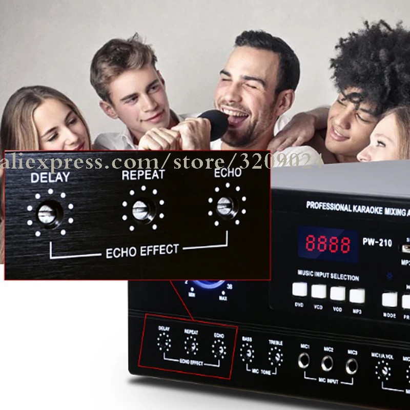 2 Channel Mixer Amplifier Power Stage HIFI