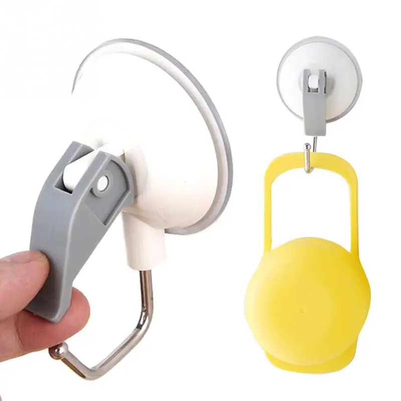 

3KG Oversized Powerful Vacuum Strong Suction Cup Wall Hooks Free Seamless Nail Hook Hanger For Kitchen Bathroom