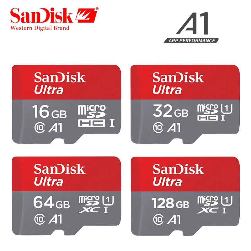 Карты памяти SanDisk 200 ГБ 128 ГБ 64 ГБ 32 ГБ 16 ГБ 8 ГБ Micro SD карты Ультра SDHC /SDXC UHS-I 98 МБ/s-100MB/s TF карты для смартфонов