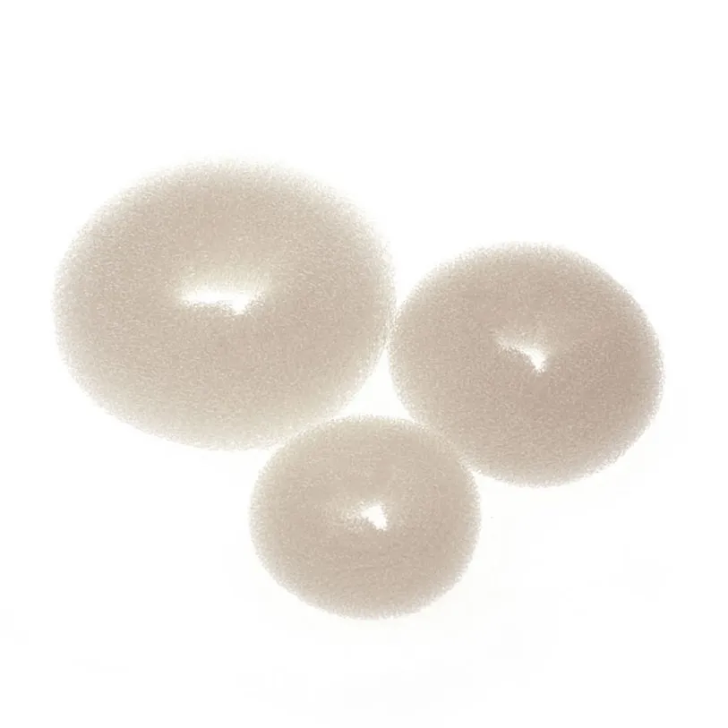 

3Pcs Sponge Women Girl Hair Bun Ring Donut Shaper Hair Styler Maker 3 Sizes 2JY19
