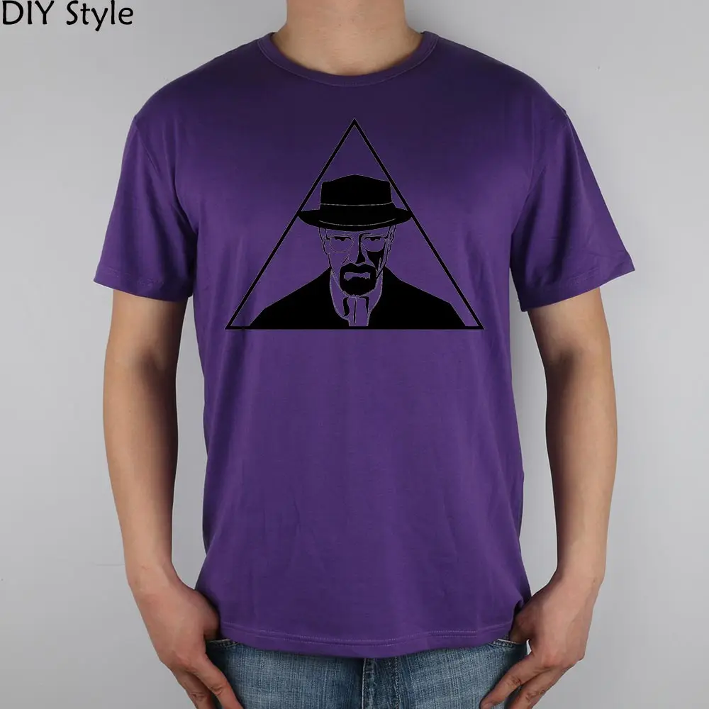 HEISENBERG triangle COOL BREAKING BAD Футболка Топ лайкра хлопок мужская футболка новый дизайн