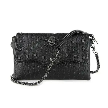 

Fashion Women PU Leather Skull Handbag Messenger Shoulder Clutch Crossbody Bag