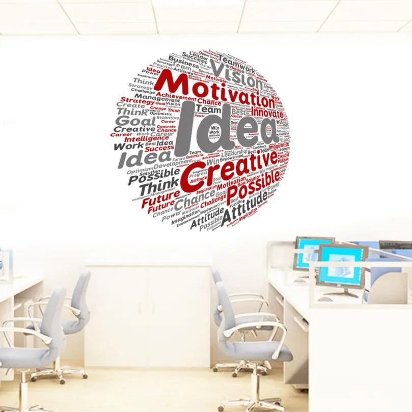Office Wall Sticker staff professionalism Removable Art Vinyl Mural