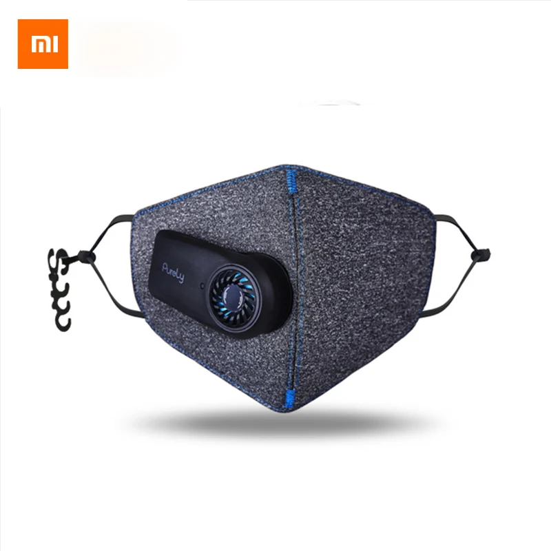 In Stock Xiaomi Purely Anti-Pollution Air Mask With Smart PM2.5 Rechargeable Filter Three-dimensional Structure Excellent Purify