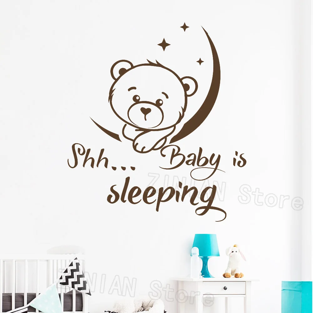 Baby Nursery Quotes Wall Decal Art Moon Decals Stars Home Decor Bedroom