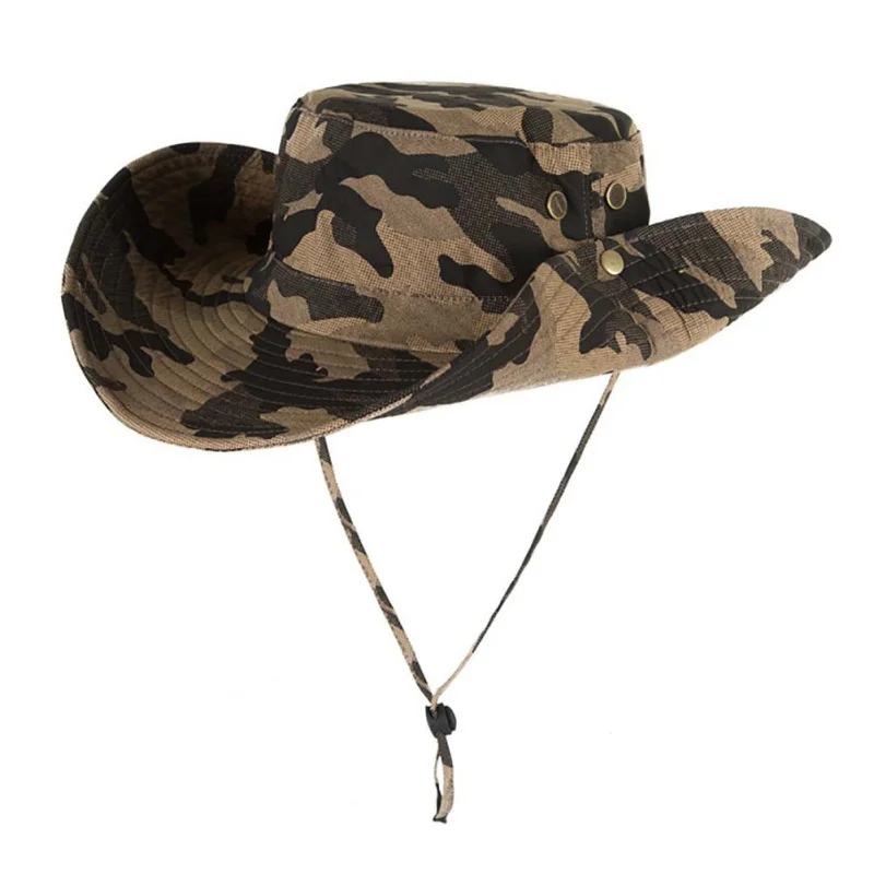 

Beach Bucket Caps For Men Nylon Lightweight Sunshade Folding Adjustable Hat With String Outdoor Beach Fishing Hiking Hats