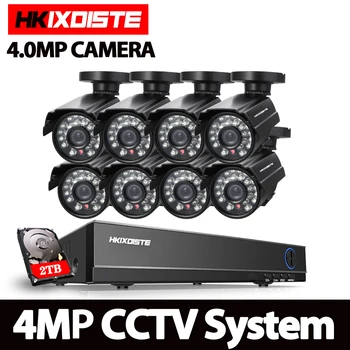 

4.0MP CCTV System Video surveillance kit 8x4.0Mp SONY HD AHD Waterproof Security Camera 8Channel HDMI 1080P DVR NVR TVI CVI set